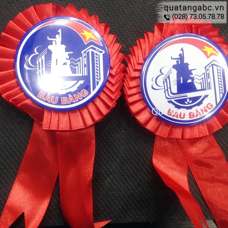 Những chiếc huy hiệu đẹp của trường THPT Bàu Bàng được sản xuất bởi INLOGO